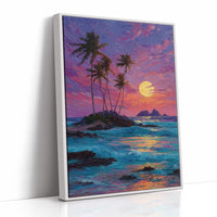 Moonrise Over the Tiny Island