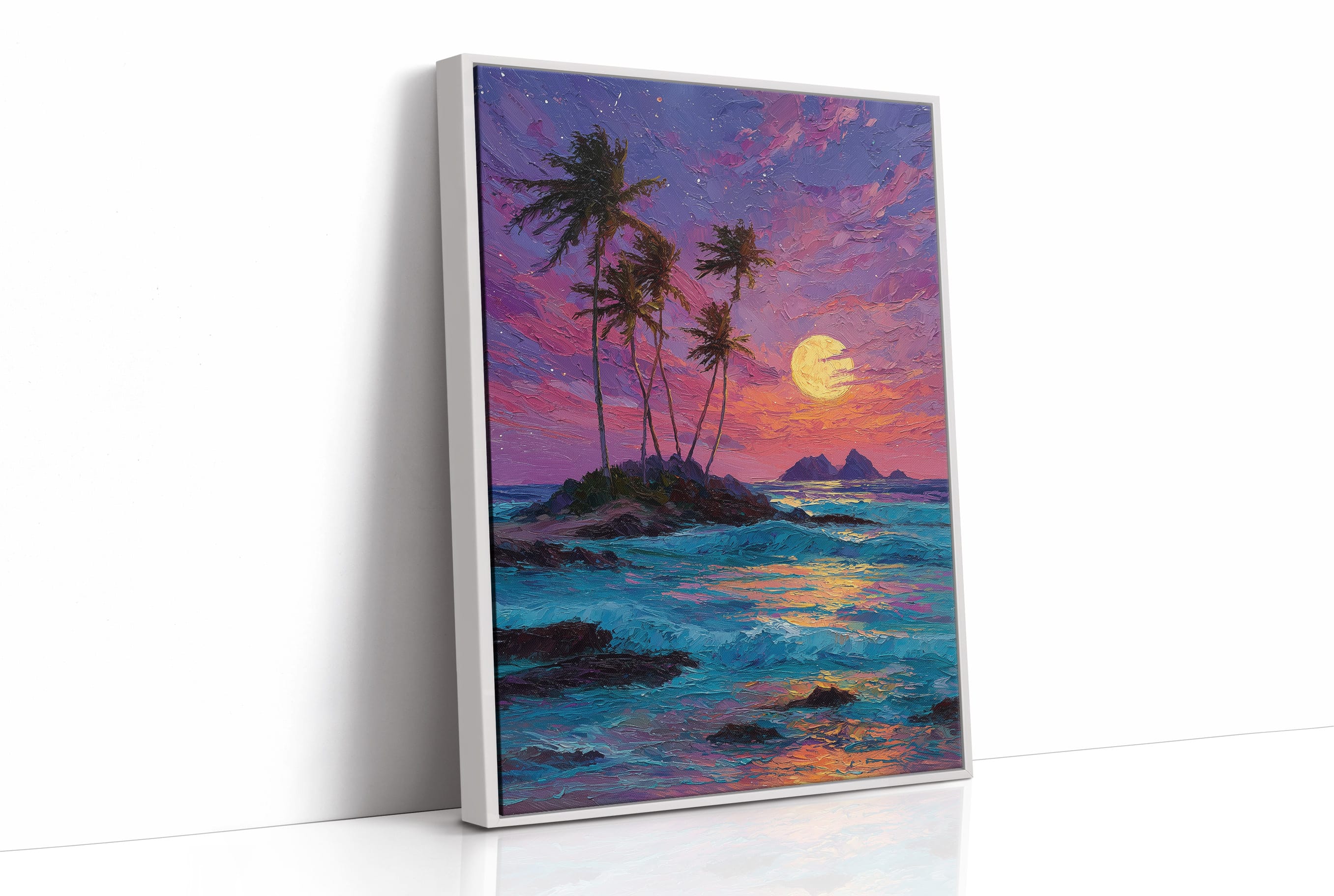 Moonrise Over the Tiny Island