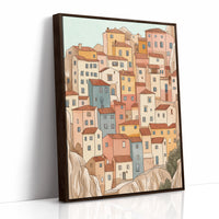 Colorful Village on the Cliffs