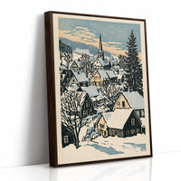 Snowbound Village Dusk