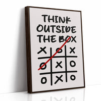 Think Outside The Box Tic Tac Toe Art
