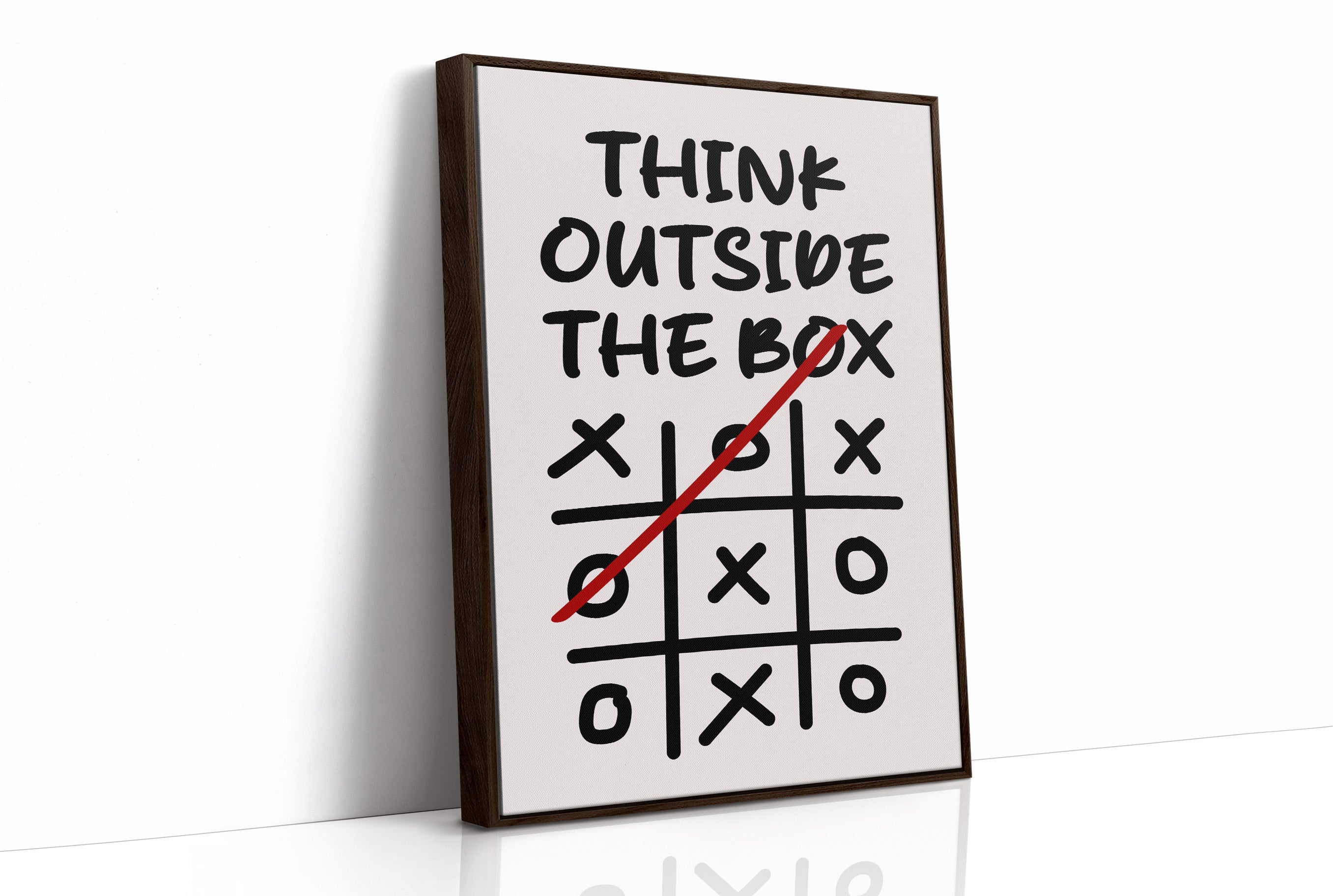 Think Outside The Box Tic Tac Toe Art