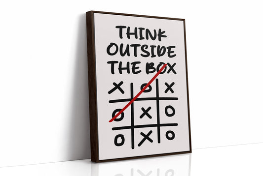 Think Outside The Box Tic Tac Toe Art