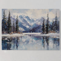 Alpine Lake Mirrors Winter's Grace