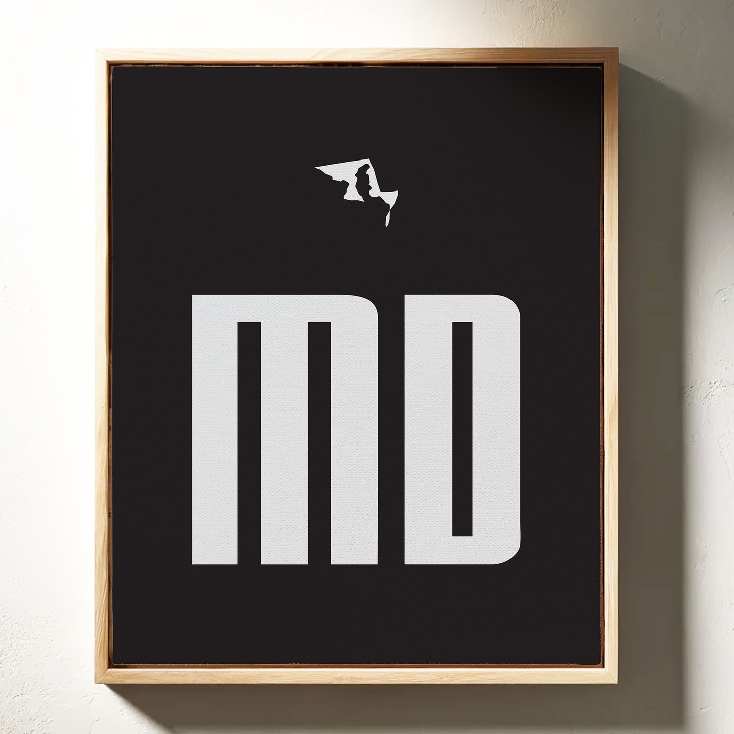 Bold Letters Map Maryland's Story
