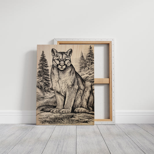 A Mountain Lion's Quiet Vigil