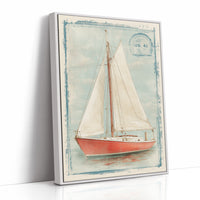 Coral Sails Await Morning Tide