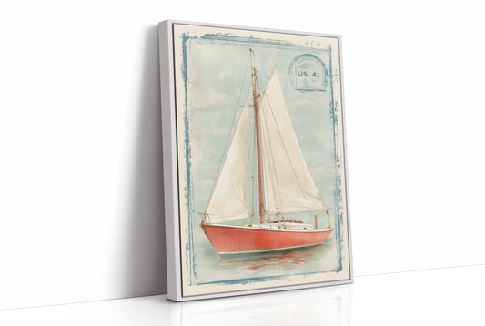 Coral Sails Await Morning Tide