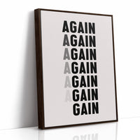 Again And Again Gain Typography