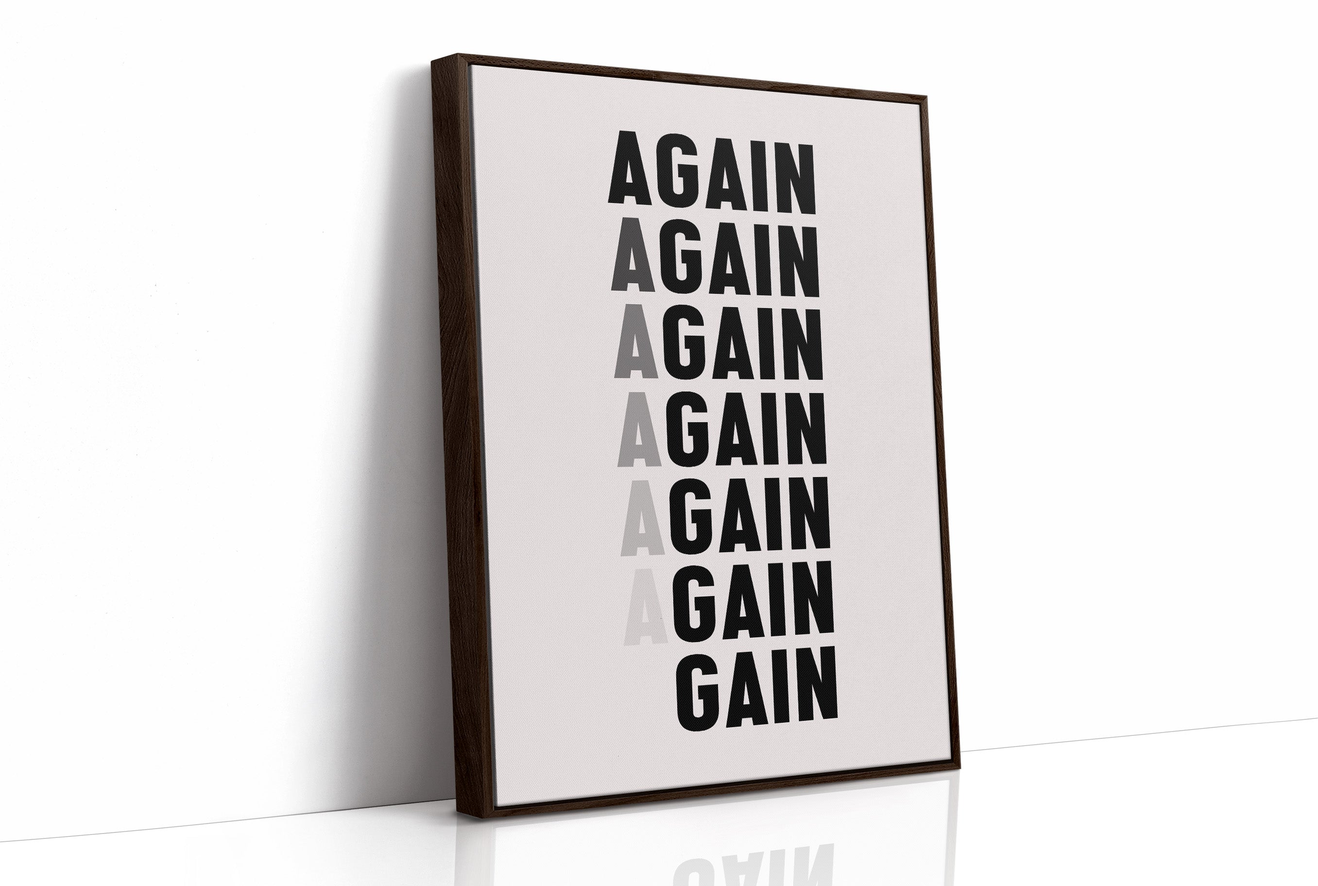 Again And Again Gain Typography