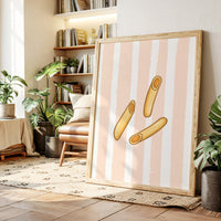 Breadsticks Dance On Blush Stripes