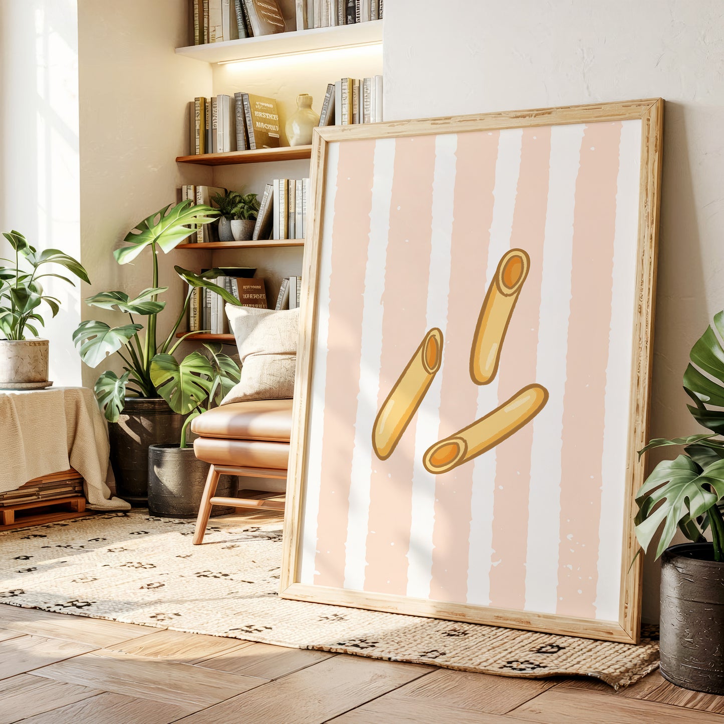 Breadsticks Dance On Blush Stripes