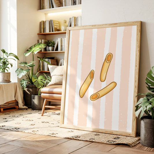 Breadsticks Dance On Blush Stripes