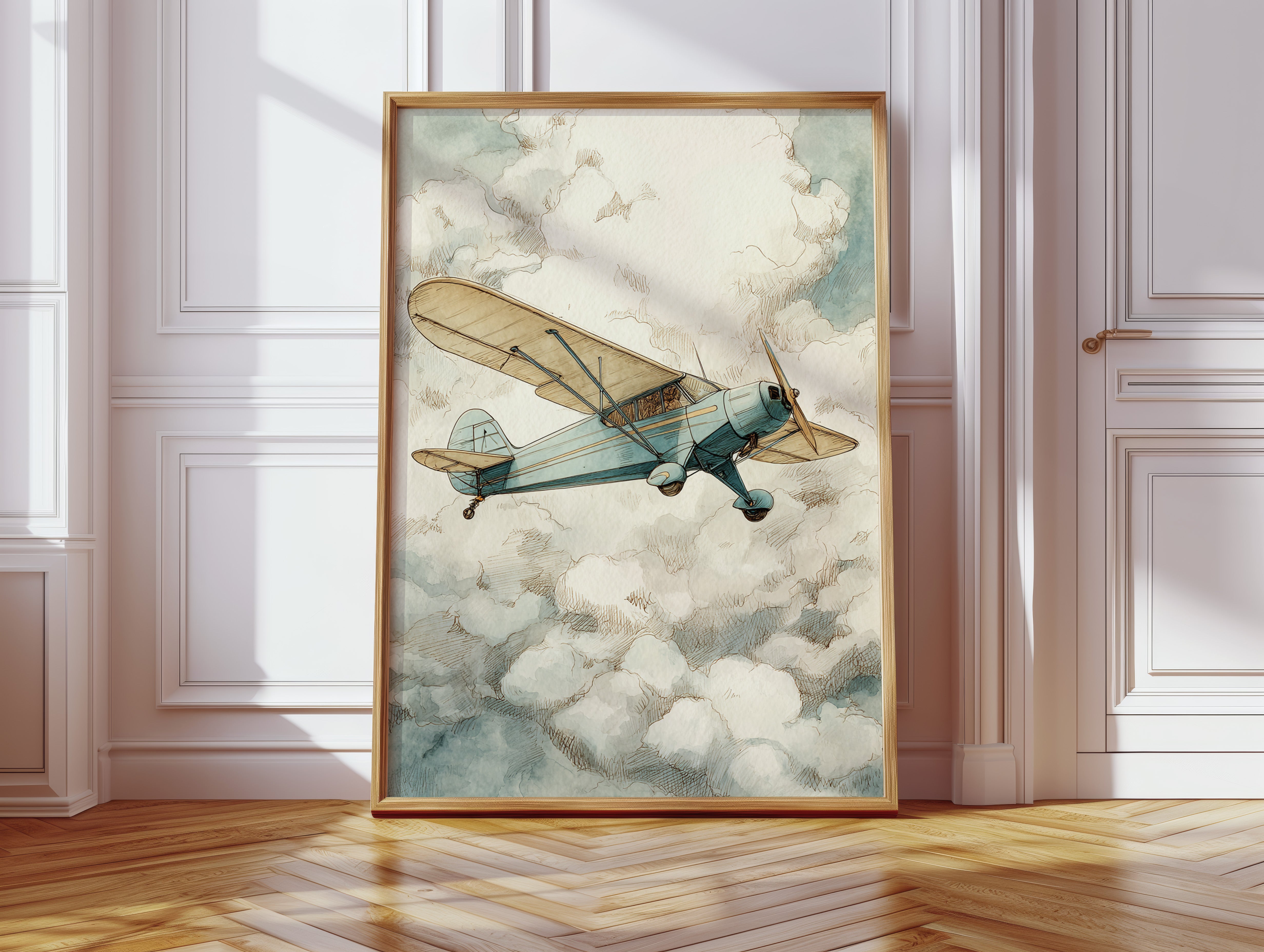 Chasing Horizons in Vintage Blue