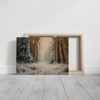 Winter Pines Hold Golden Memories