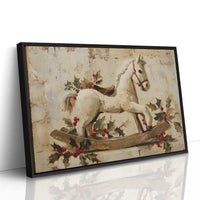 Rocking Horse in Winter Stillness