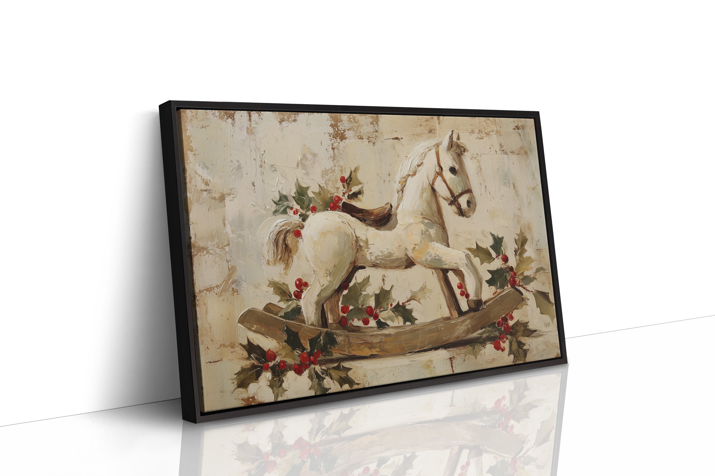 Rocking Horse in Winter Stillness