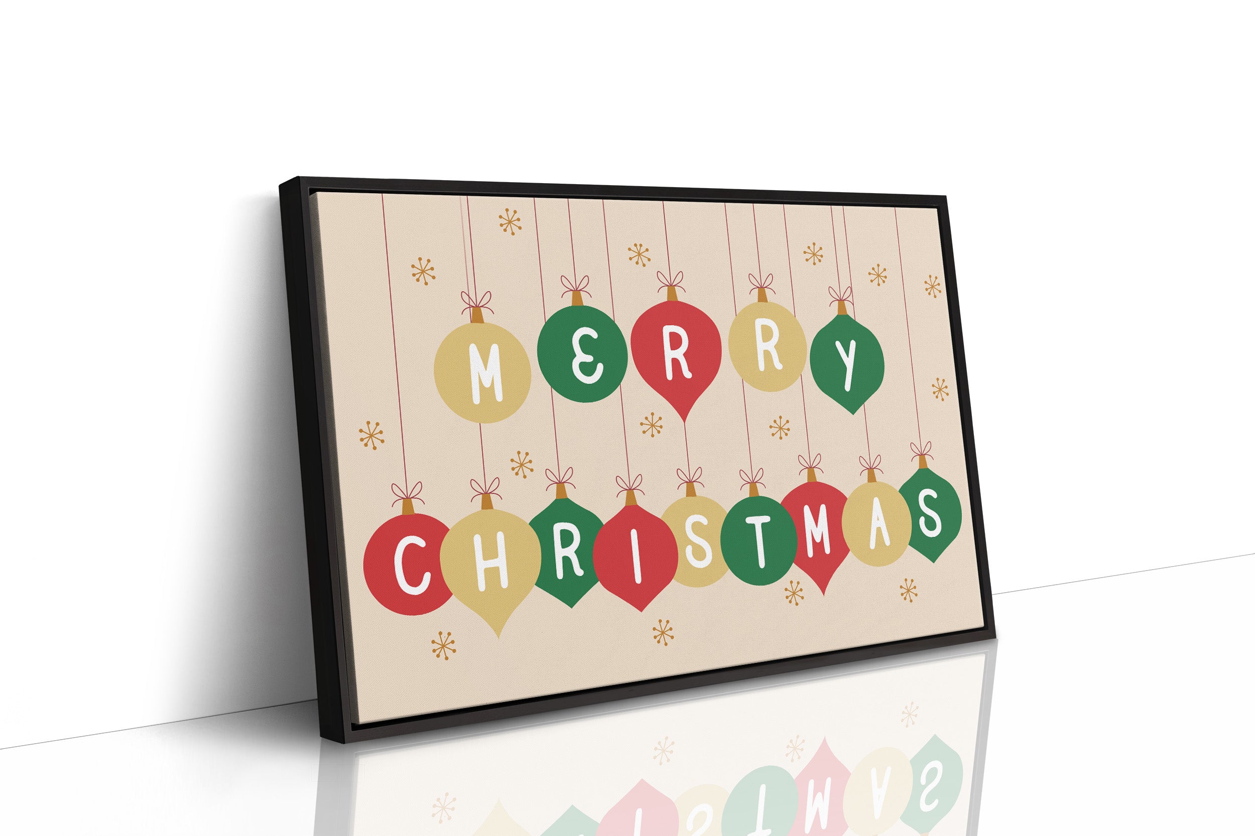 Ornaments Spell Holiday Cheer