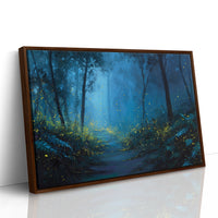 Fireflies Dance Along Midnight Path