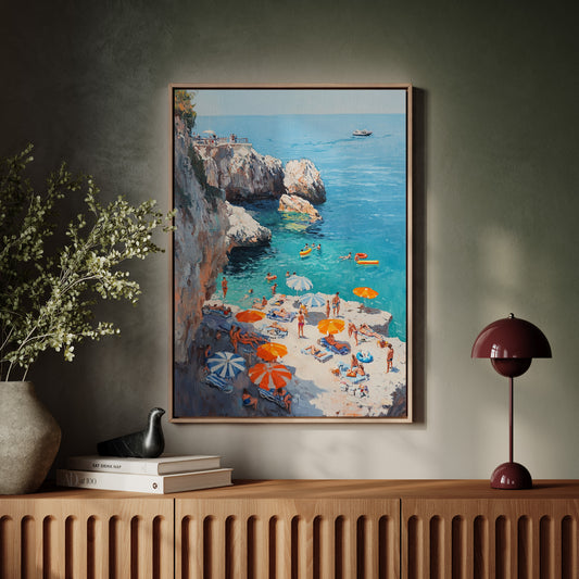 Summer Floats Along Mediterranean Cliffs