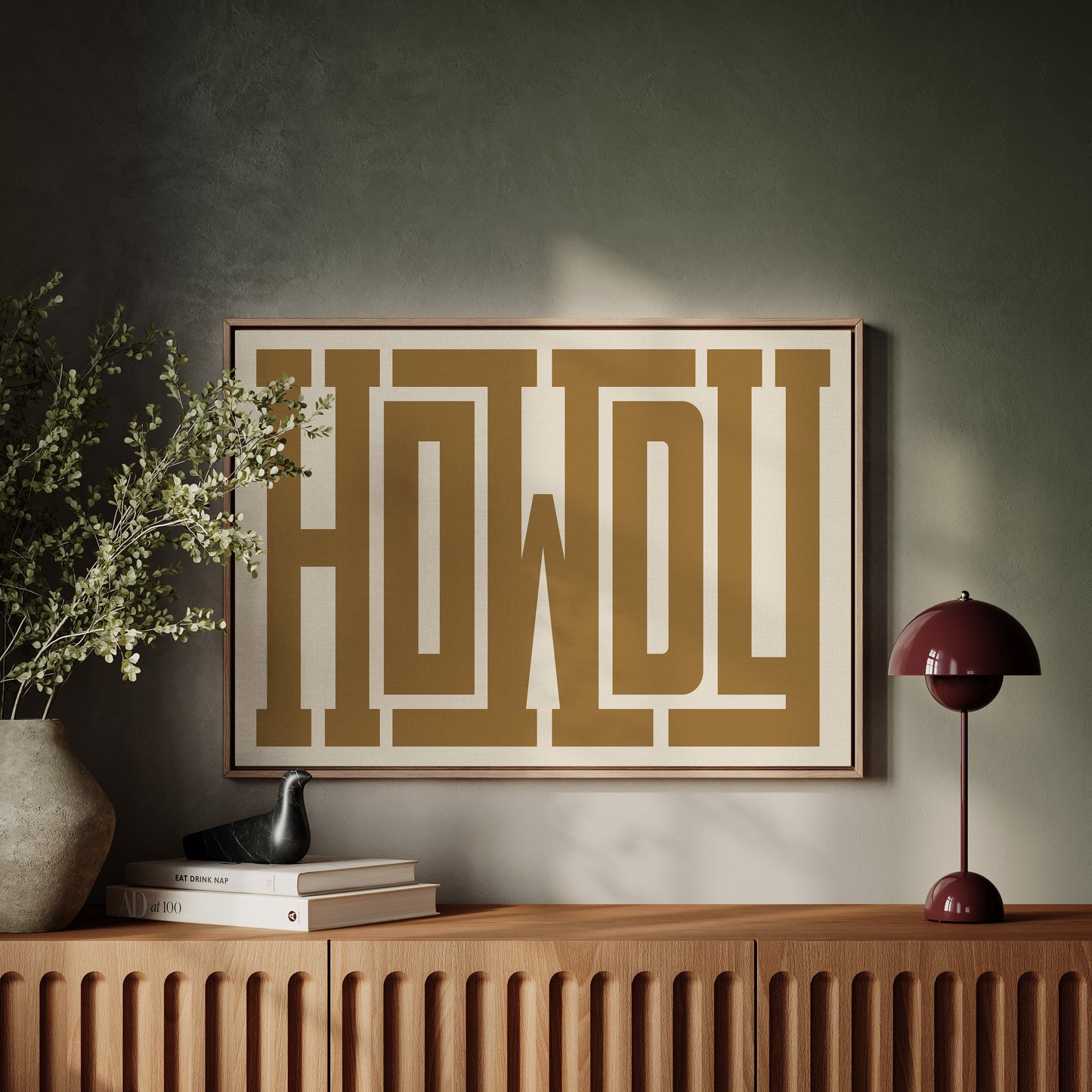 Bold Howdy Western Typography Print