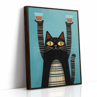 Feline Festivities: A Toast to Mischief