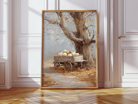 Harvest Bounty Beneath Golden Leaves