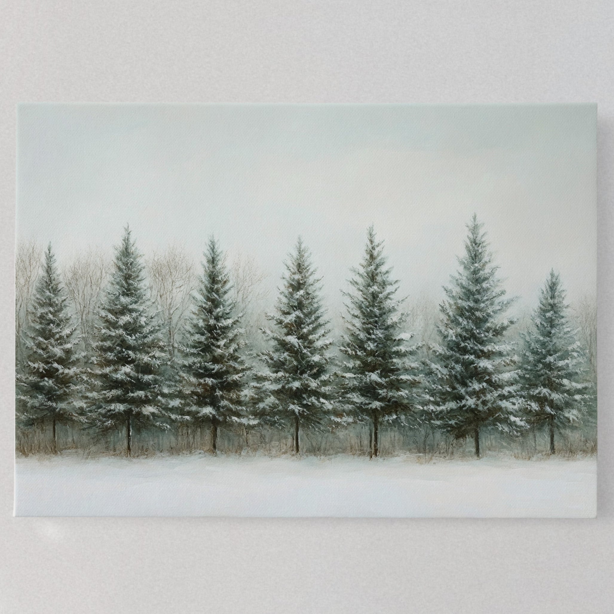 Evergreens Stand Their Winter Watch