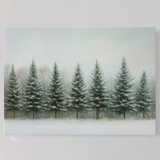 Evergreens Stand Their Winter Watch