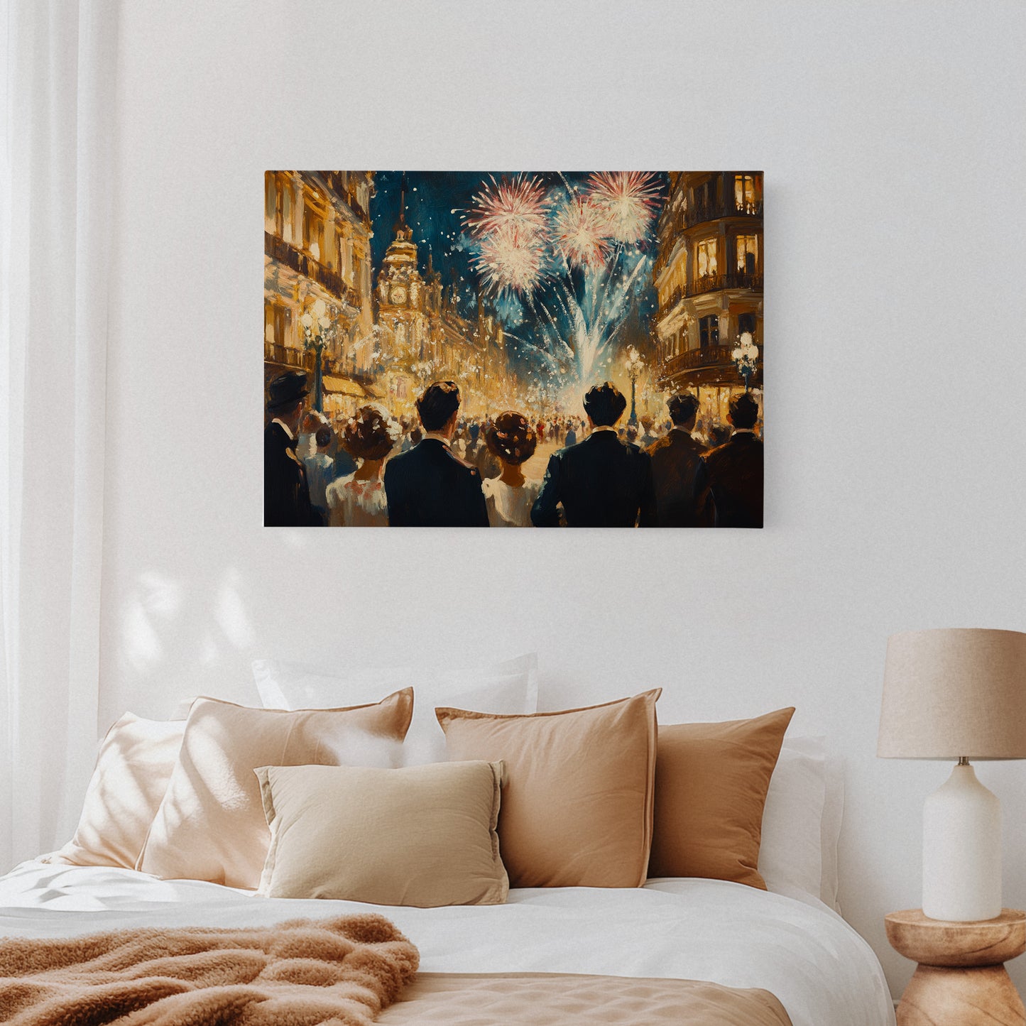 Midnight Sparkles Over Paris Streets