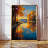 Golden Reflections on Calm Waters