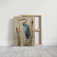 Wetland Guardian Among Cattails