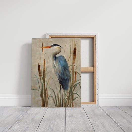 Wetland Guardian Among Cattails