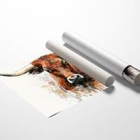 Longhorn in Ink and Rust