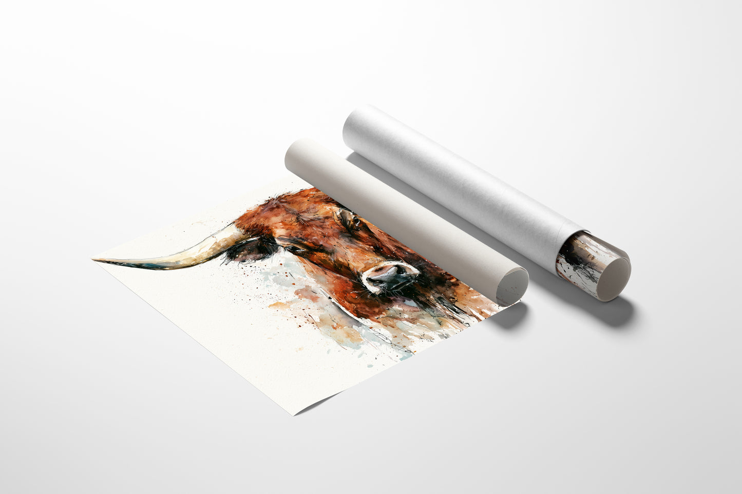 Longhorn in Ink and Rust