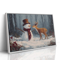 Winter Friends Share Forest Secrets