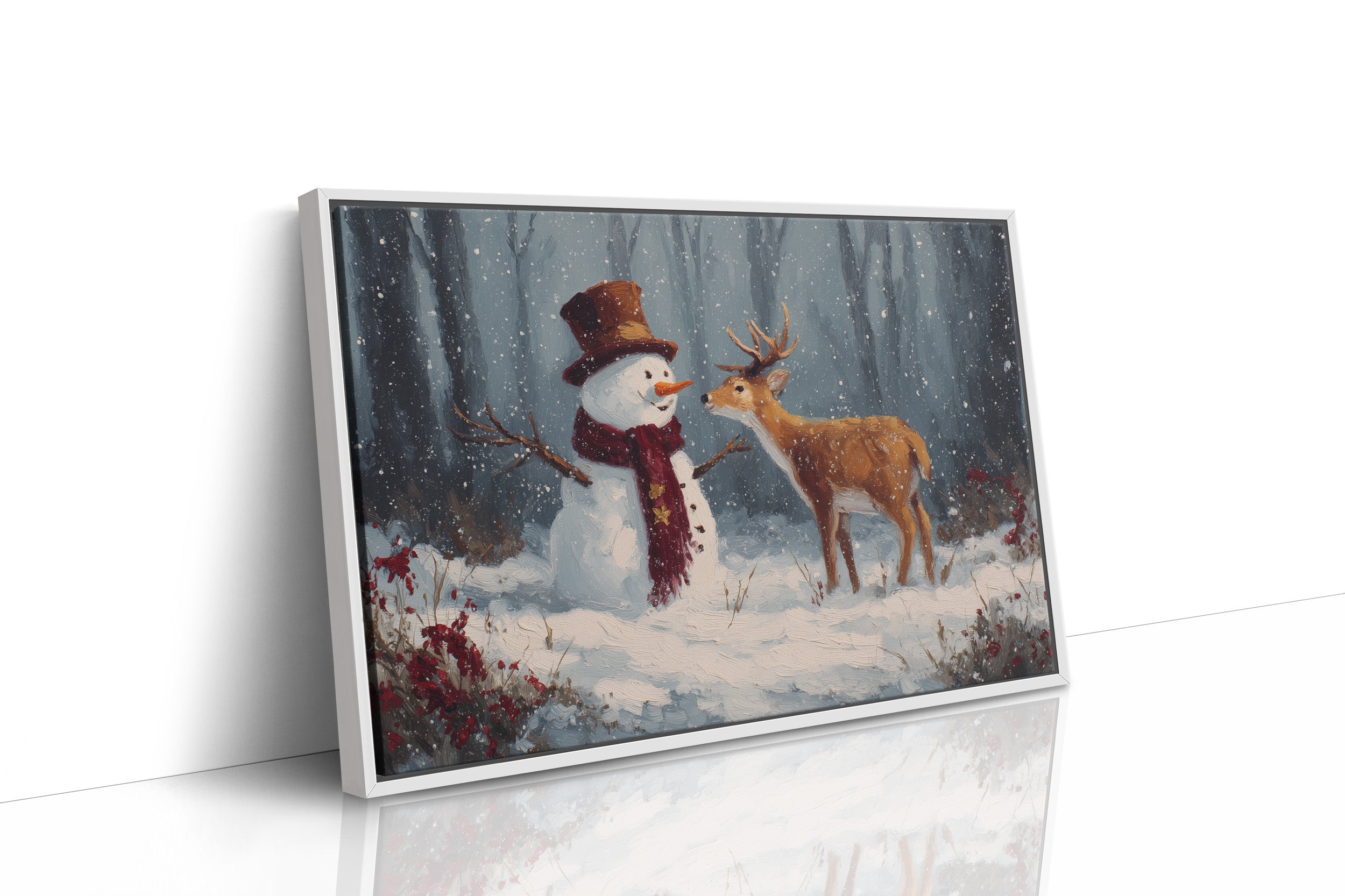 Winter Friends Share Forest Secrets