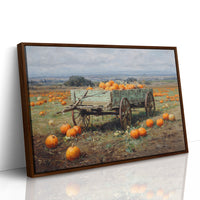 Harvest Wagon Rests In October Light
