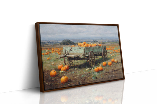 Harvest Wagon Rests In October Light