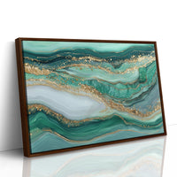 Emerald Tides in Gold
