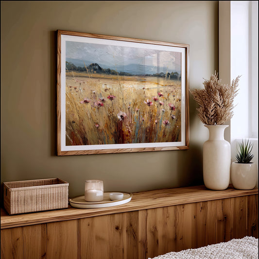 Wild Cosmos Dance Through Golden Fields