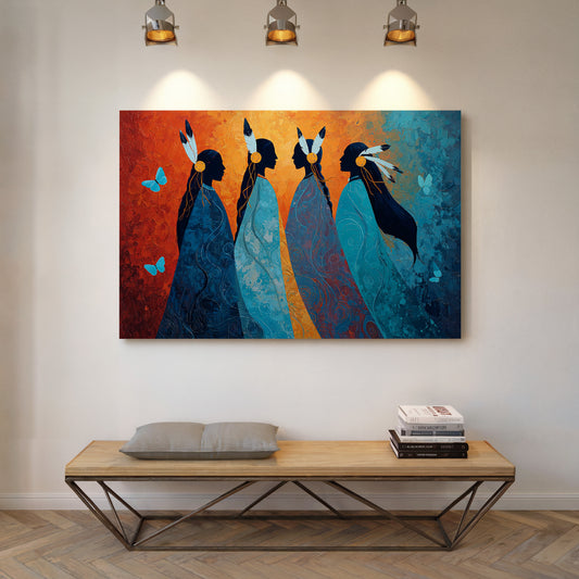 Blue Spirits Dance With Butterflies