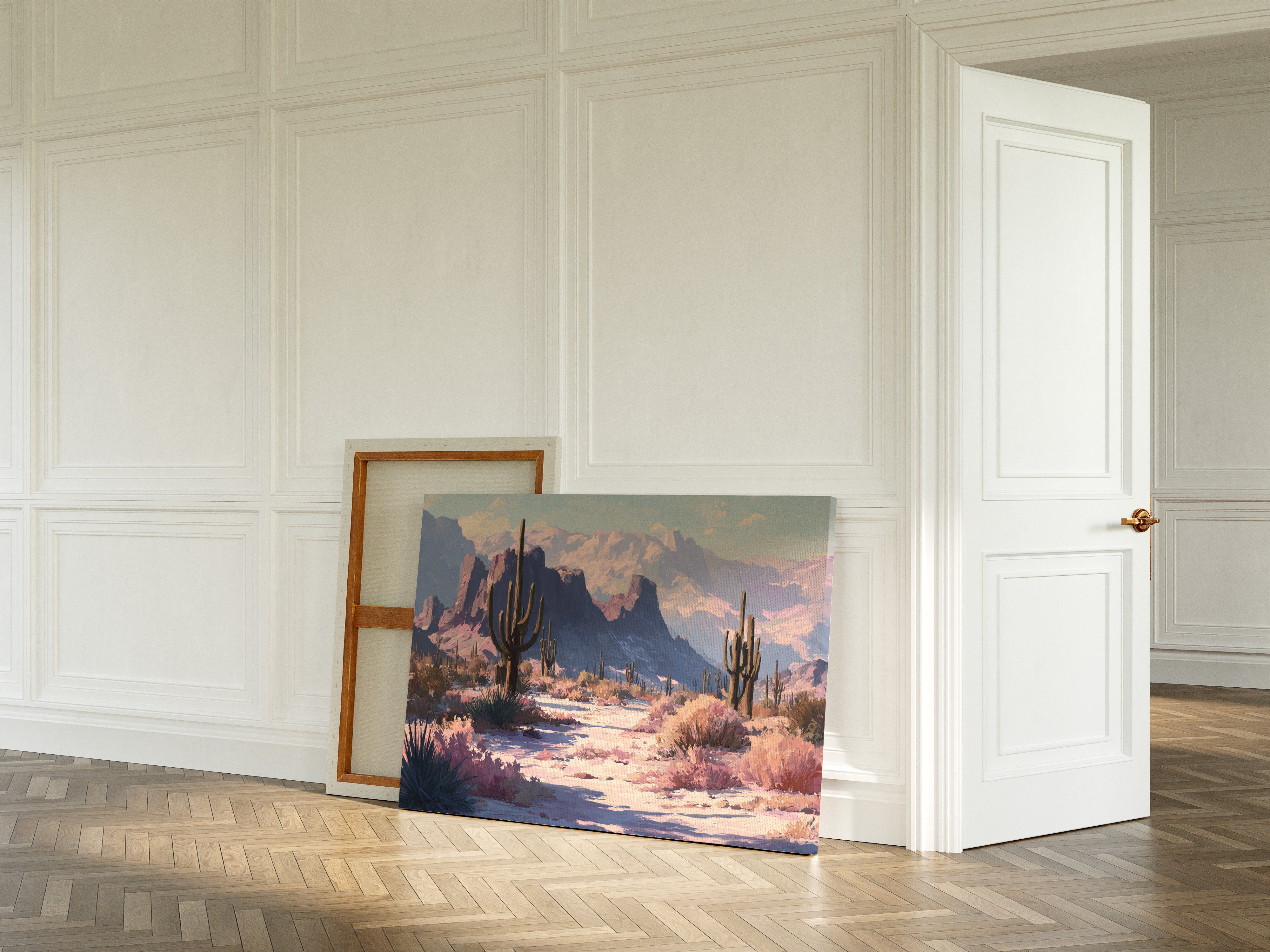 Pink Dawn Greets Saguaro Sentinels