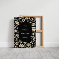 Floral Affirmations Frame Inner Peace