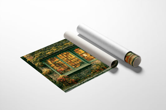 Bookshop Wrapped in Green