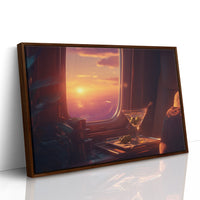 Sunset at Thirty Thousand