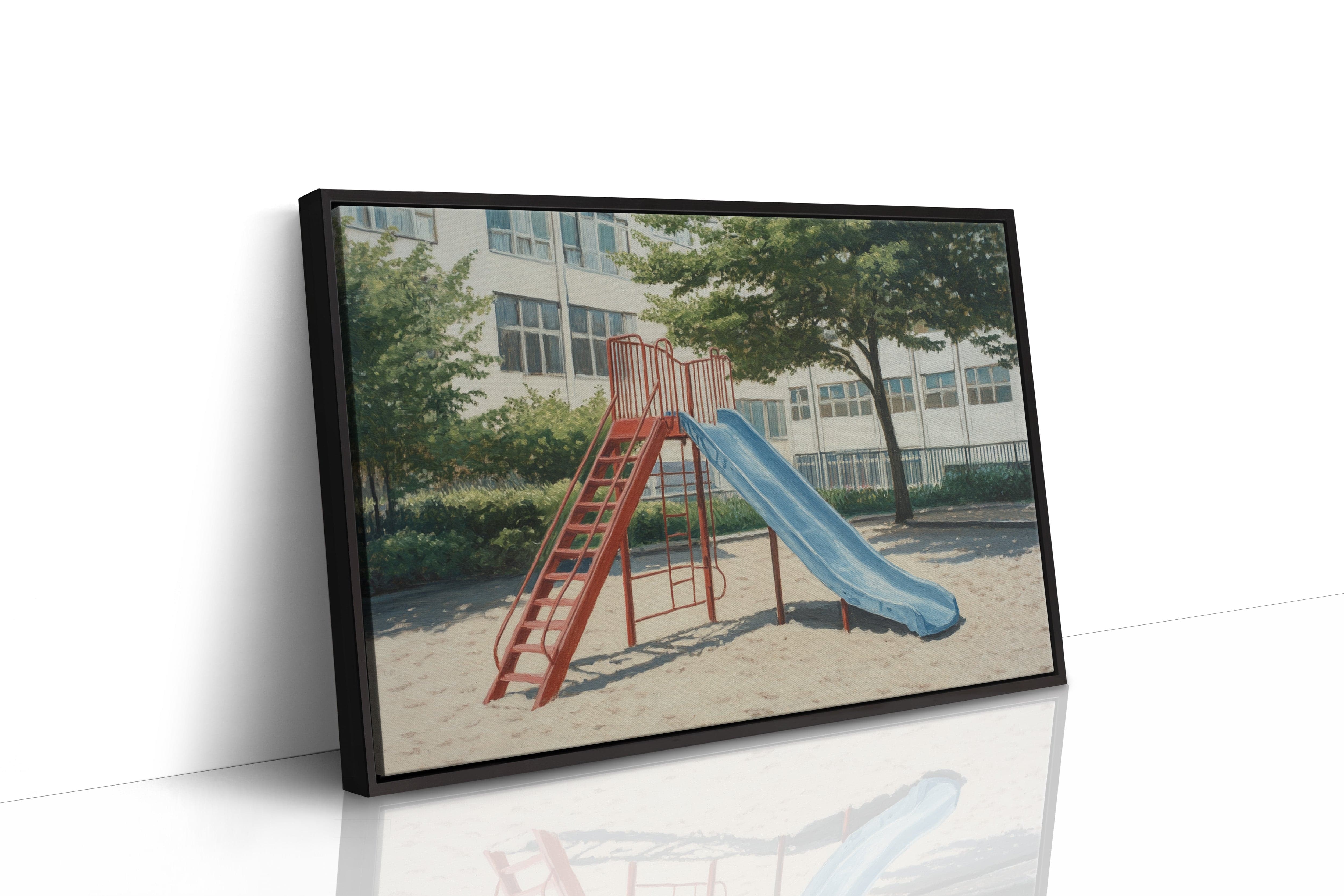 Empty Playground Holds Summer Memories