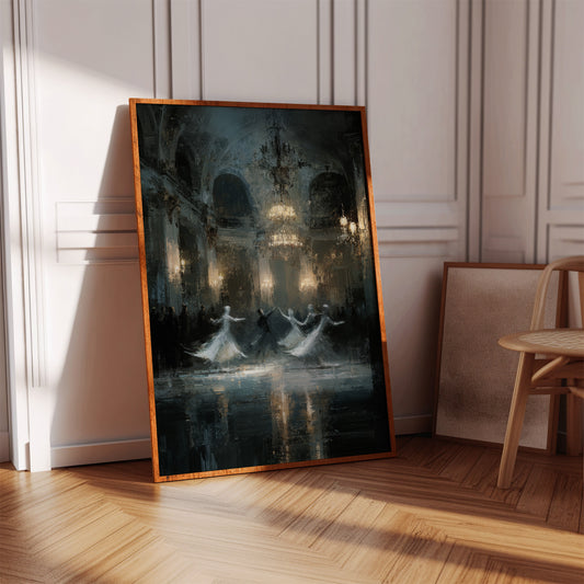 Glistening Steps Under Crystal Light
