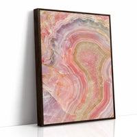 Pink Agate Slice Close-Up