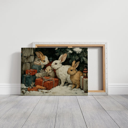 Bunnies Under the Tree